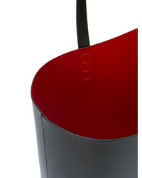 Черная кожаная большая сумка от Mansur Gavriel