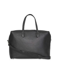 Мужская черная кожаная большая сумка от Burberry