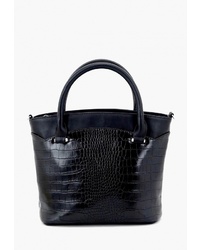 Черная кожаная большая сумка от Solo