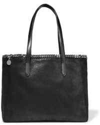 Черная кожаная большая сумка от Stella McCartney