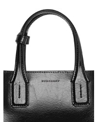 Черная кожаная большая сумка от Burberry