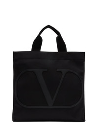 Мужская черная кожаная большая сумка от Valentino