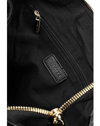 Черная кожаная большая сумка от Vitacci