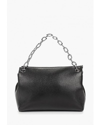 Черная кожаная большая сумка от Vitacci