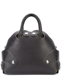 Черная кожаная большая сумка от Vivienne Westwood