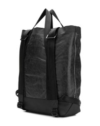 Мужская черная кожаная большая сумка от Diesel