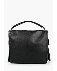 Черная кожаная большая сумка от Vostro