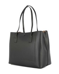 Черная кожаная большая сумка от Kate Spade