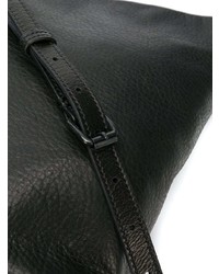 Черная кожаная большая сумка от Ann Demeulemeester