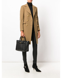 Черная кожаная большая сумка от Mulberry