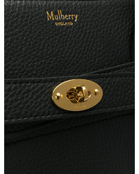 Черная кожаная большая сумка от Mulberry