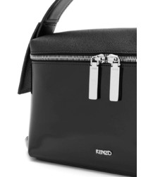 Черная кожаная большая сумка от Kenzo