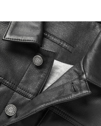 Мужская черная кожаная джинсовая куртка от Marc by Marc Jacobs