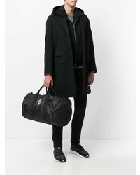 Мужская черная кожаная дорожная сумка от Marcelo Burlon County of Milan