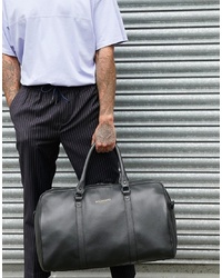 Мужская черная кожаная дорожная сумка от Bolongaro Trevor