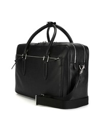 Мужская черная кожаная дорожная сумка от Smythson