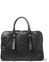 Мужская черная кожаная дорожная сумка от Dries Van Noten