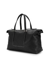 Мужская черная кожаная дорожная сумка от Rick Owens