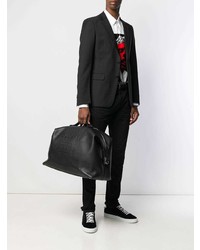 Мужская черная кожаная дорожная сумка от DSQUARED2