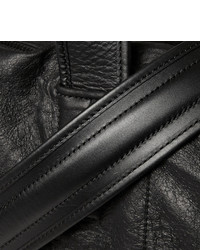 Мужская черная кожаная дорожная сумка от Alexander Wang