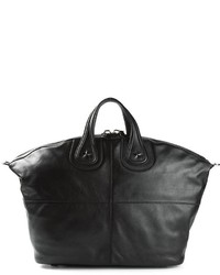Мужская черная кожаная дорожная сумка от Givenchy