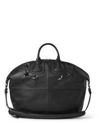 Мужская черная кожаная дорожная сумка от Givenchy