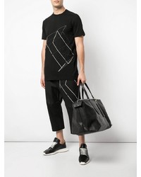 Мужская черная кожаная дорожная сумка от Rick Owens