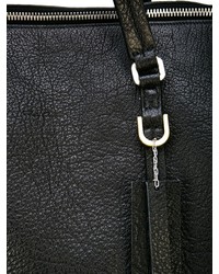 Мужская черная кожаная дорожная сумка от Rick Owens