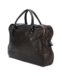 Мужская черная кожаная дорожная сумка от Numero 10