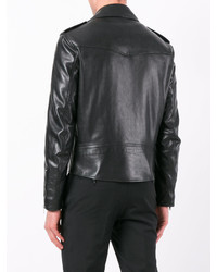 Мужская черная кожаная косуха от Alexander McQueen