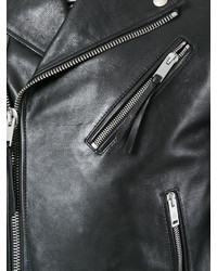 Мужская черная кожаная косуха от Alexander McQueen