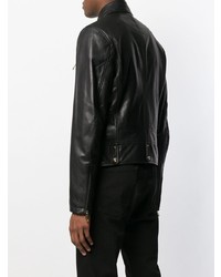 Мужская черная кожаная косуха от Versace Jeans