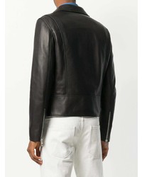 Мужская черная кожаная косуха от Loewe