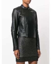 Женская черная кожаная косуха от Alexander Wang