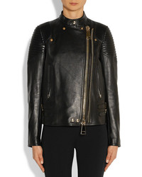 Женская черная кожаная косуха от Givenchy