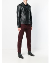 Мужская черная кожаная косуха от Desa 1972