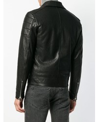 Мужская черная кожаная косуха от Dondup