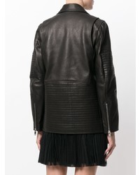 Женская черная кожаная косуха от Alexander Wang