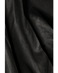 Женская черная кожаная косуха от Helmut Lang