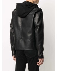 Мужская черная кожаная косуха от Calvin Klein Jeans
