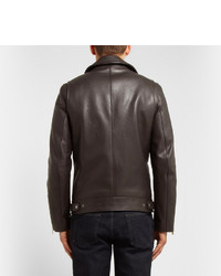 Мужская черная кожаная косуха от Richard James