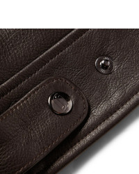 Мужская черная кожаная косуха от Richard James