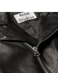 Мужская черная кожаная косуха от Acne Studios
