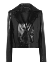 Женская черная кожаная косуха от Givenchy