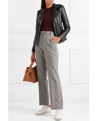 Женская черная кожаная косуха от IRO