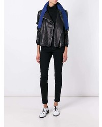 Женская черная кожаная косуха от Damir Doma