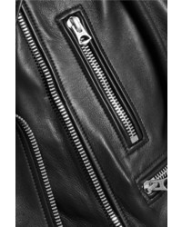 Женская черная кожаная косуха от Acne Studios