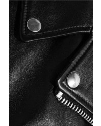 Женская черная кожаная косуха от Acne Studios