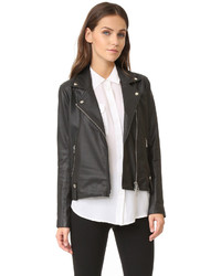 Женская черная кожаная косуха от Capulet