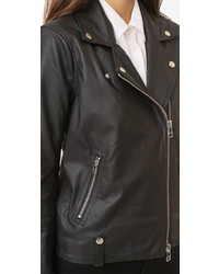 Женская черная кожаная косуха от Capulet